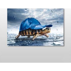 Technopa Kaplumbağa 60x40 cm Kanvas Tablo