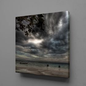 Technopa Kara Bulutlar 110x110 cm Kanvas Tablo