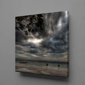 Technopa Kara Bulutlar 120x120 cm Kanvas Tablo