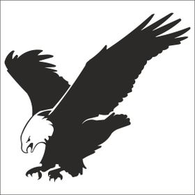 Technopa Kartal 50 cm Folyo Duvar Stickerı
