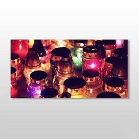 Technopa Kavanoz Işıklandırılmış 80x40 cm Kanvas Tablo