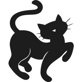 Technopa Kedi 30 cm Folyo Duvar Stickerı