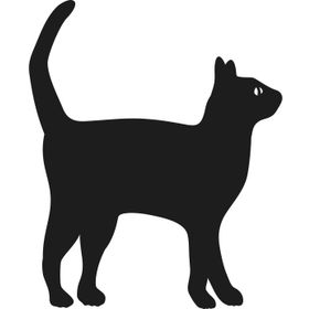 Technopa Kedi 60 cm Folyo Duvar Stickerı