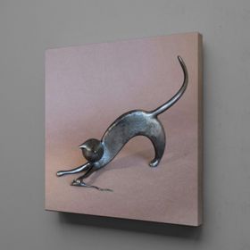 Technopa Kedi 90x135 cm Kanvas Tablo