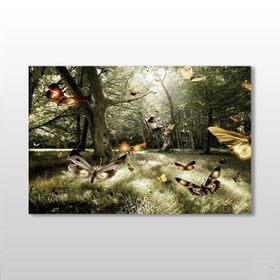 Technopa Kelebekler 75x50 cm Kanvas Tablo