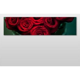 Technopa Kırmızı Gül 150x50 cm Kanvas Tablo