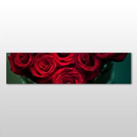 Technopa Kırmızı Gül 150x50 cm Kanvas Tablo