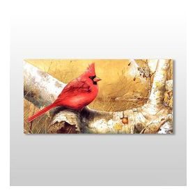 Technopa Kırmızı Kuş 180x90 cm Kanvas Tablo