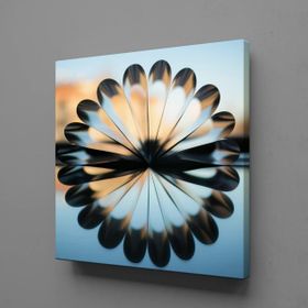 Technopa Kıvrımlar 90x90 cm Kanvas Tablo