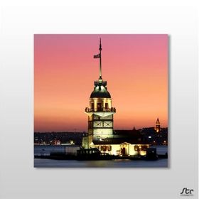 Technopa Kız Kulesi Istanbul 160x160 cm Kanvas Tablo