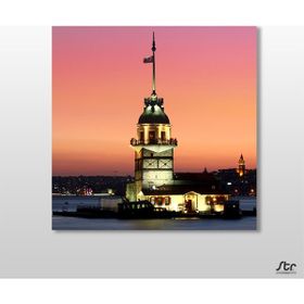 Technopa Kız Kulesi Istanbul 25x25 cm Kanvas Tablo