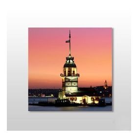 Technopa Kız Kulesi Istanbul 90x90 cm Kanvas Tablo