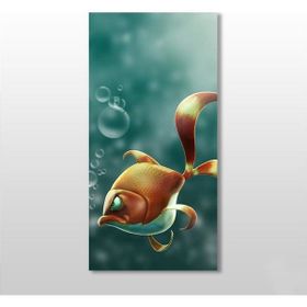 Technopa Kızgın Balık 70x105 cm Kanvas Tablo