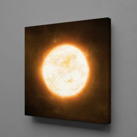 Technopa Kızgın Güneş Temalı 100x100 cm Kanvas Tablo