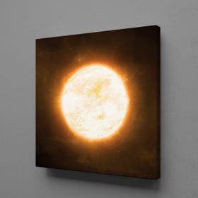 Technopa Kızgın Güneş Temalı 70x70 cm Kanvas Tablo