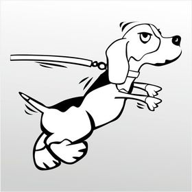 Technopa Kızgın Köpek 200 cm Folyo Duvar Stickerı