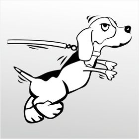 Technopa Kızgın Köpek 90 cm Folyo Sticker