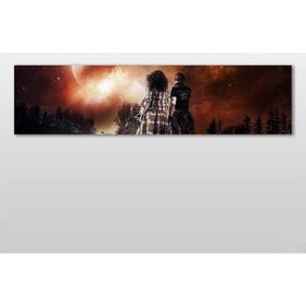 Technopa Kızıl Gökyüzü 240x80 cm Kanvas Tablo