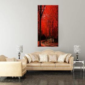 Technopa Kızıl Orman 60x90 cm Kanvas Tablo