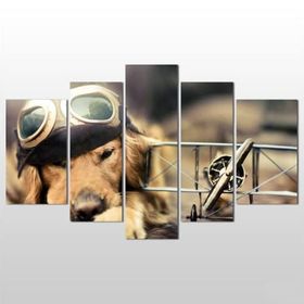 Technopa Köpek 122x70 cm Kanvas Tablo