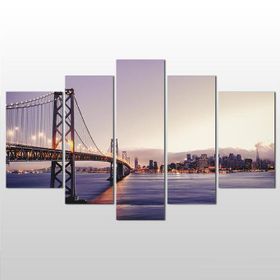 Technopa Köprü 122x70 cm Kanvas Tablo