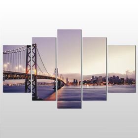 Technopa Köprü 245x140 cm Kanvas Tablo