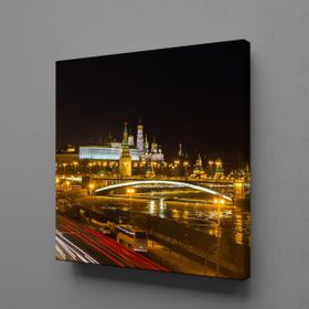 Technopa Köprü 70x70 cm Kanvas Tablo