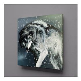 Technopa Koşan Kurt 50x50 cm Kanvas Tablo