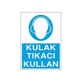 Technopa Kulaklık Tıkacı Kullan Uyarı Levhası