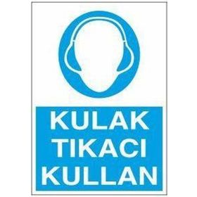 Technopa Kulaklık Tıkacı Kullan Uyarı Levhası