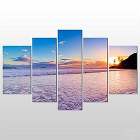 Technopa Kumsal Gün Batımı 155x90 cm Kanvas Tablo