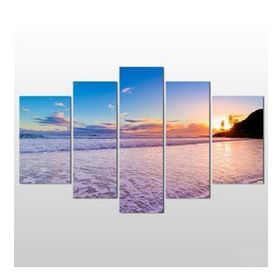 Technopa Kumsal Gün Batımı 245x140 cm Kanvas Tablo