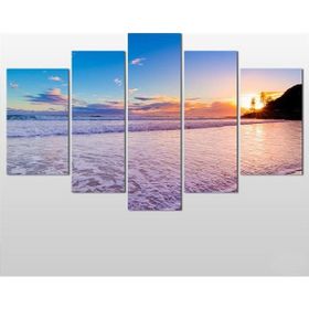 Technopa Kumsal Gün Batımı 260x150 cm Kanvas Tablo