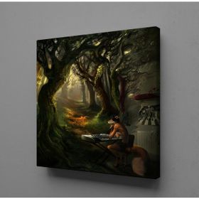 Technopa Kurt 100x100 cm Kanvas Tablo