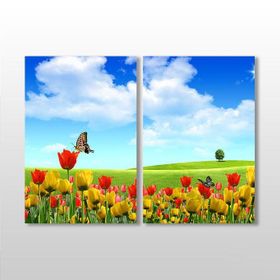 Technopa Laleler 60x50 cm Kanvas Tablo