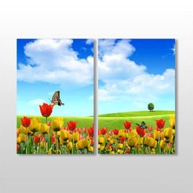 Technopa Laleler 60x50 cm Kanvas Tablo