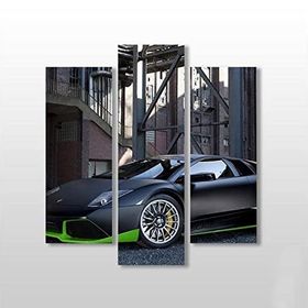 Technopa Lamborghini Araba 84x90 cm Kanvas Tablo
