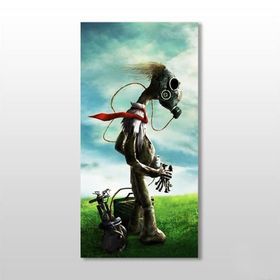 Technopa Maskeli Köpek 100x150 cm Kanvas Tablo