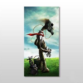 Technopa Maskeli Köpek 40x60 cm Kanvas Tablo
