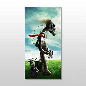 Technopa Maskeli Köpek 90x135 cm Kanvas Tablo