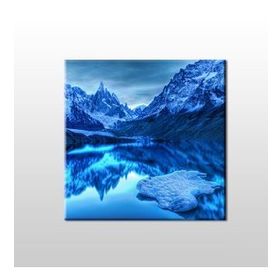 Technopa Mavi Yansıması 50x50 cm Kanvas Tablo
