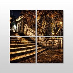 Technopa Merdiven 140x140 cm Kanvas Tablo