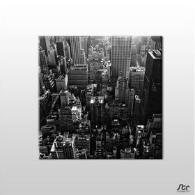 Technopa Metropol Kent Manzarası 140x140 cm Kanvas Tablo