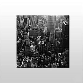 Technopa Metropol Kent Manzarası 90x90 cm Kanvas Tablo