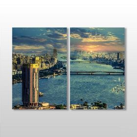 Technopa Miami Manzara 70x60 cm Kanvas Tablo