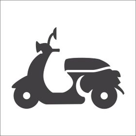 Technopa Motosiklet 100 cm Folyo Duvar Stickerı
