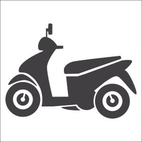 Technopa Motosiklet 70 cm Folyo Duvar Stickerı