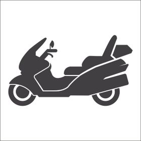 Technopa Motosiklet 70 cm Folyo Duvar Stickerı
