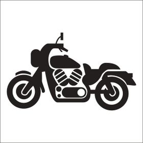 Technopa Motosiklet 70 cm Folyo Duvar Stickerı