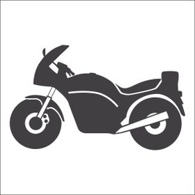Technopa Motosiklet 70 cm Folyo Duvar Stickerı